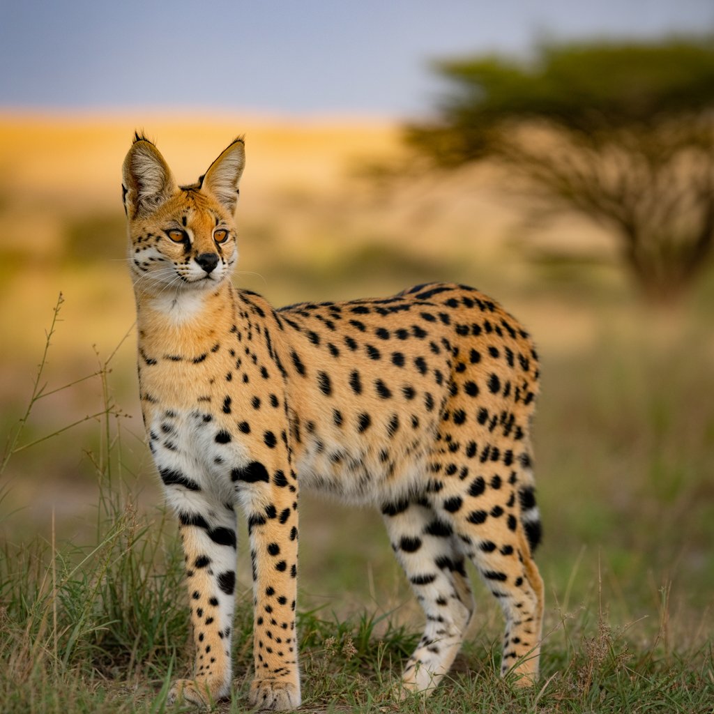 African Serval cat